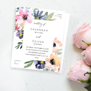 Budget Sommar Blommigt Bröllop