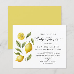Budget sommar citron lime citrus baby shower