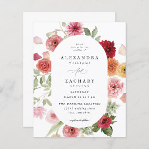 Budget Sommar flera Färg Blommigt Bröllop 2