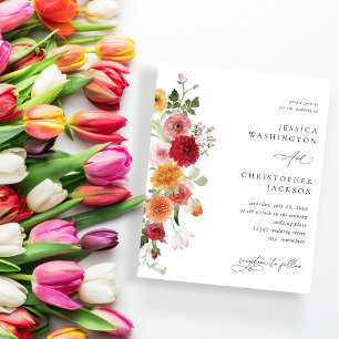 Budget, sommar Multi Färg Blommigt Bröllop