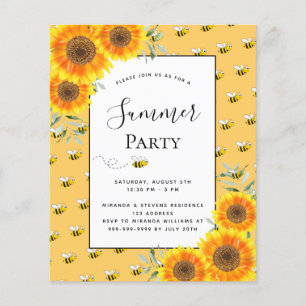 Budget Sommarbin i party, solblommor i bakgården B