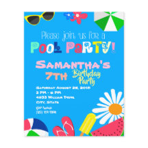 Budget Sommardag Bassäng Party-födelsedag Beach Bo