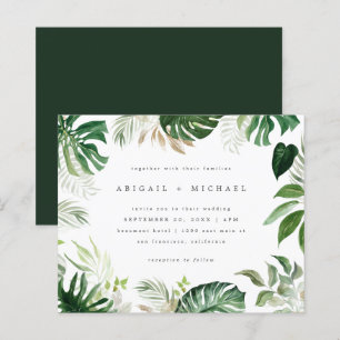 Budget Sommarfärgen Tropical Foliage Bröllop