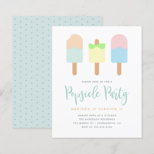 Budget, sommarpastel Popsicle Party Kids' Birthday