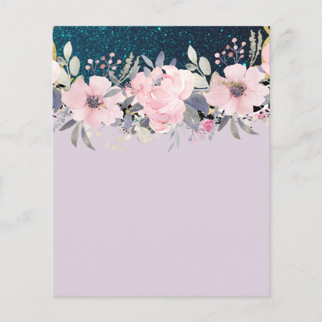 BUDGET Söt Girly EVENT eller AFFÄRSMall Flygblad (Framsidan)