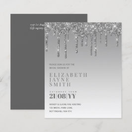 BUDGET Söt Girly Möhippa Inbjudningskort Glitter