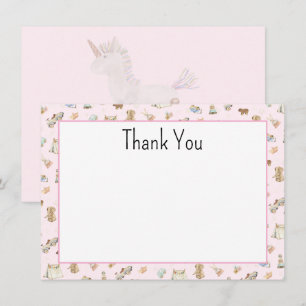 Budget, Söt minimalistisk rosa baby shower tackkor Anteckningskort