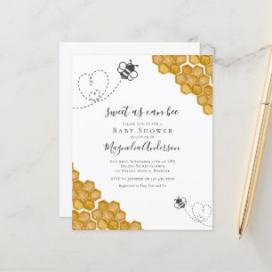 Budget Söt som kan vara Bebis Baby Shower Inbjudan