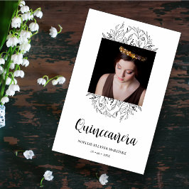 Budget spanska fancy vilda blommor Quinceañera Fot