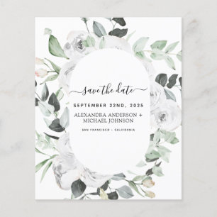 Budget Spara Blommigten Eucalyptus White Flygblad