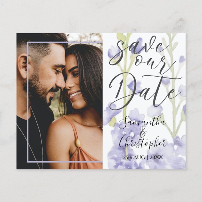 Budget Spara Blommigten Lila  Photo Bröllop (Framsida)