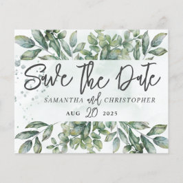 Budget Spara datum vattenfärgseukalyptus