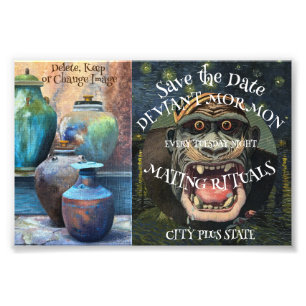 Budget Spara inbjudan för datumpart Fototryck