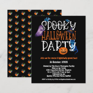 Budget Spooky Halloween fest Black-inbjudan