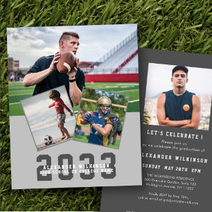 Budget Sporty Guy Modern 4-fotograminbjudan Flygblad