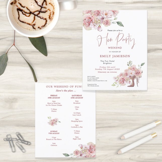Budget Stiletto Helg Hen Party-inbjudan (Skapare uppladdad)