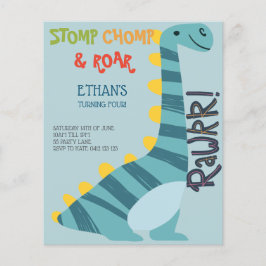Budget Stomp Chomp Roar Dinosaur 4-inbjudan