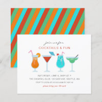 Budget Summer Drinks Cocktail-partiinbjudningar