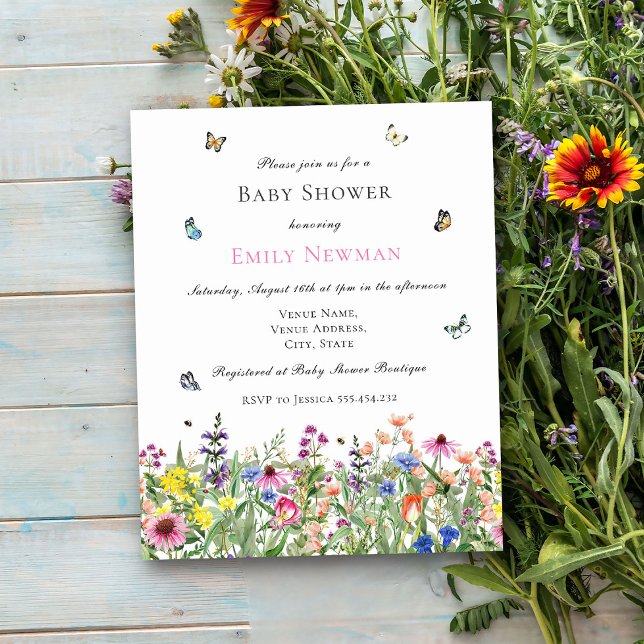 Budget Summer Wildblomma Baby Shower (Skapare uppladdad)