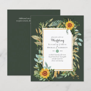 BUDGET Sunblommor Eucalyptus Greenery Bröllop