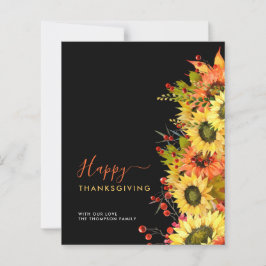 Budget Sunblommor Namn Black Happy thanksgiving