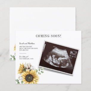 Budget Sunflower Eukalyptus Graviditet Baby Avslöj