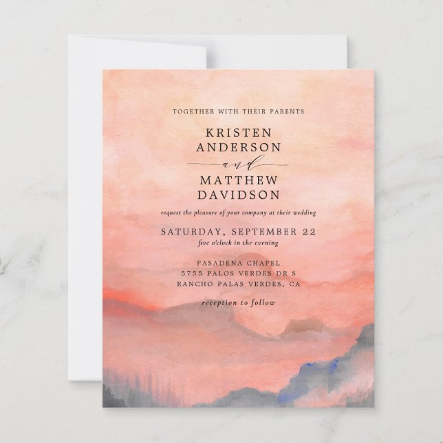 Budget Sunset Mountain (Framsida)