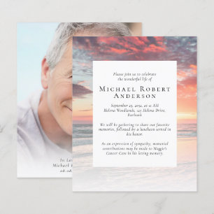BUDGET Sunset Photo Memorial Service-inbjudan