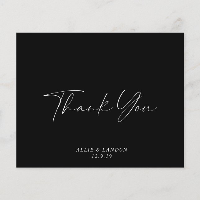 BUDGET Svart tackkort Flygblad (Framsidan)