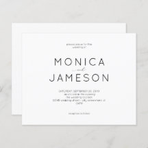 Budget Svartvit Modern 1 Bröllop