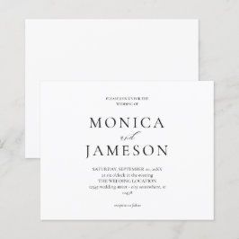 Budget Svartvit modern Bröllop 2