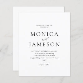 Budget Svartvit modern Bröllop 2 V