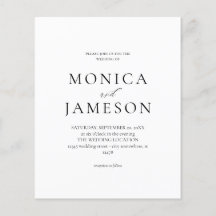 Budget Svartvit modern Bröllop 2 V