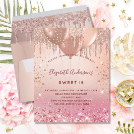 Budget Sverige 16 ro rosa glitter