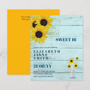 BUDGET Sweet 16, Sextonde födelsedagen Blommigt In