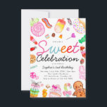 Budget Sweet Firande Kids Candyland Birthday Anteckningskort<br><div class="desc">Cute Sweet Firande Candy Land Kids Candyland Birthday Call</div>