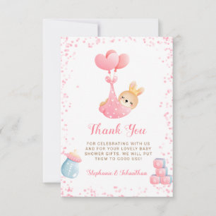 Budget Sweet Little Bunny Rabbit Girl Shower Tack Kort
