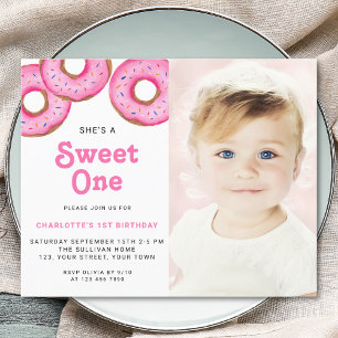 Budget Sweet One Munk Första Födelsedags Foto Inbj