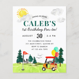 Budget Swing by Fore a Par-tee Kids Golf Birthday