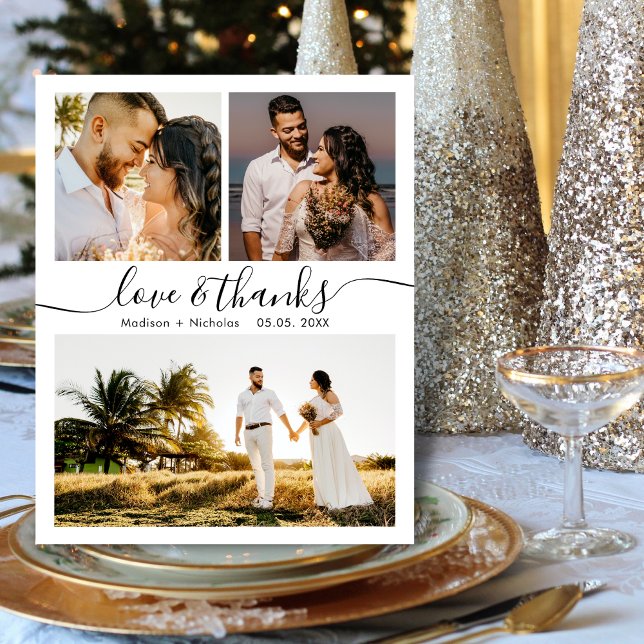 Budget tack 3 Photo Bröllop tackkort (Skapare uppladdad)