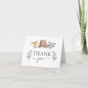 Budget Tack Baby Shower Woodland Greenery Kort