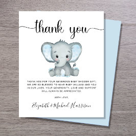 Budget Tack Blue Elephant Baby Shower
