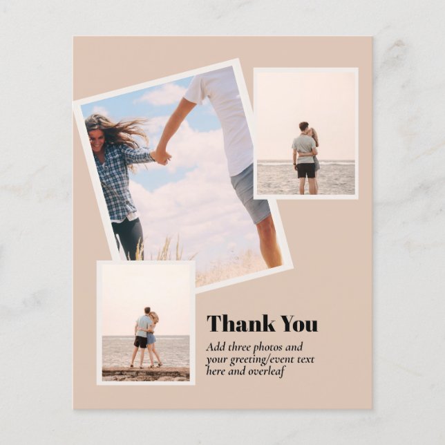 BUDGET TACK Foto Collage Modern Flygblad (Framsidan)