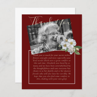 BUDGET Tacksamhetskort Begravning Minneshögtid Död