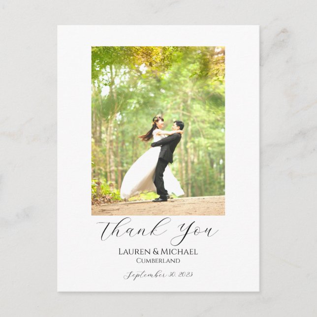 Budget Tacksamhetskort - Postkort Vykort (Framsida)