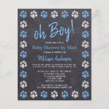Budget Tass avtryck Blue Boy Shower by Mail