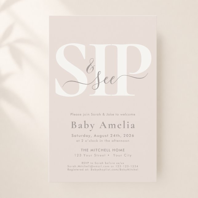 Budget Taupe Enkel Boho Script Boho Drick Och Se Flygblad (Skapare uppladdad)