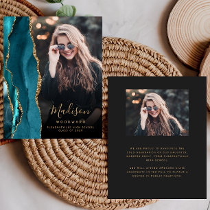 Budget Teal Agat Foto Mörk Grad Annonsering