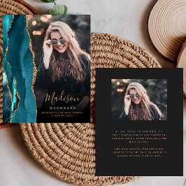 Budget Teal Agat Foto Mörk Grad Tillkännagivande