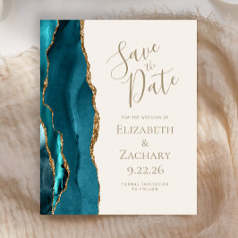 Budget Teal Guld Agat Elfenben Spara datum